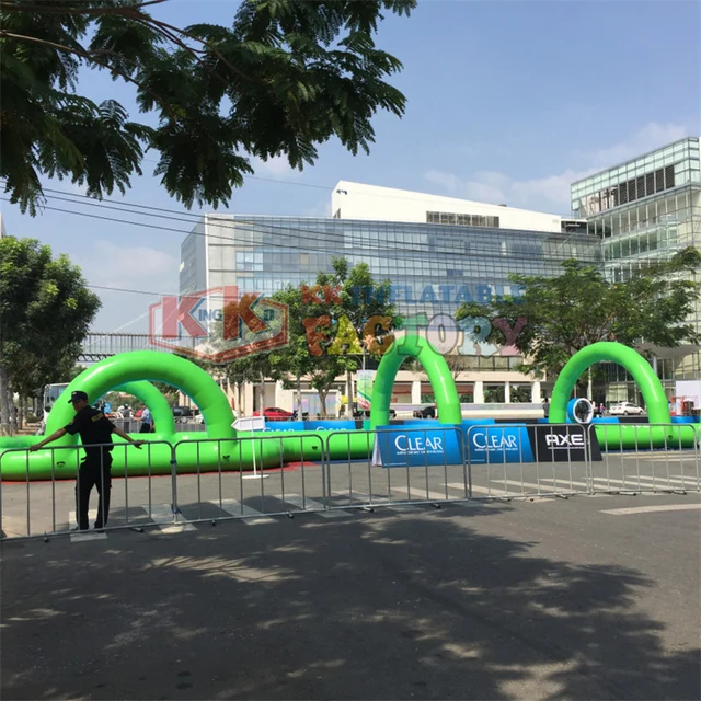 Vietnam Giant commercial inflatable water slide Government Activity entertainment inflatable water slip n slide 4