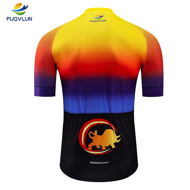 FUQVLUN новейшая испанская велосипедная майка летняя одежда для велоспорта Ropa Ciclismo кофта для велоспорта велосипедная одежда-996O