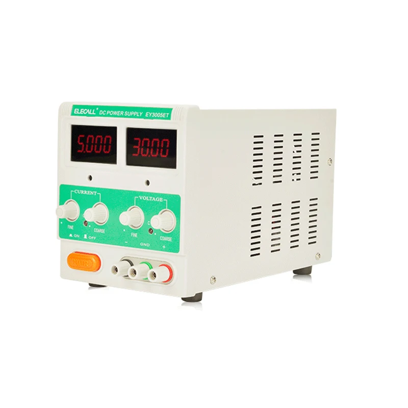 

EY3005ET Switching Regulated Adjustable DC Power Supply Single Channel 30V 5A Variable Digital Display SMPS