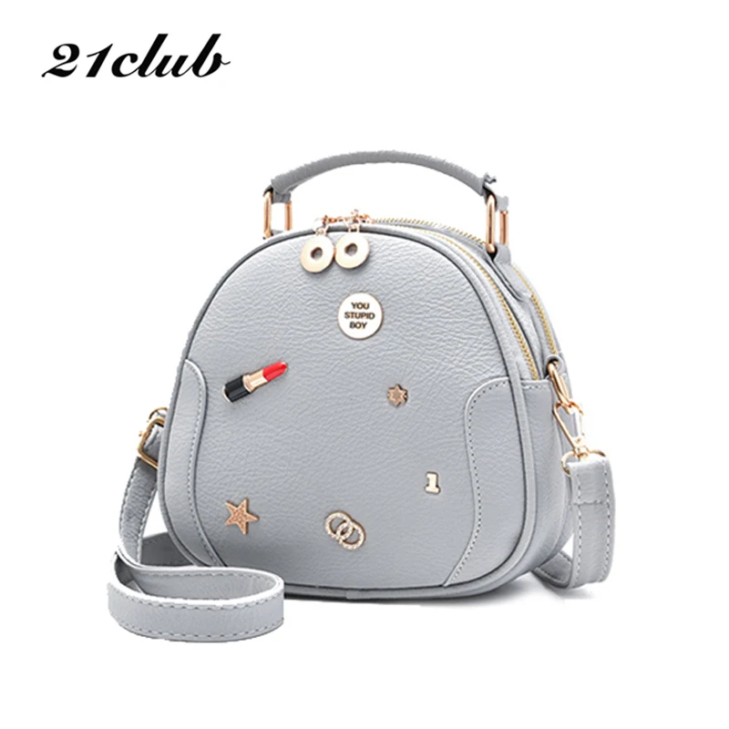 

21club brand small casual lipstick cute flap summer style shopping party purse totes women messenger shoulder crossbody bags