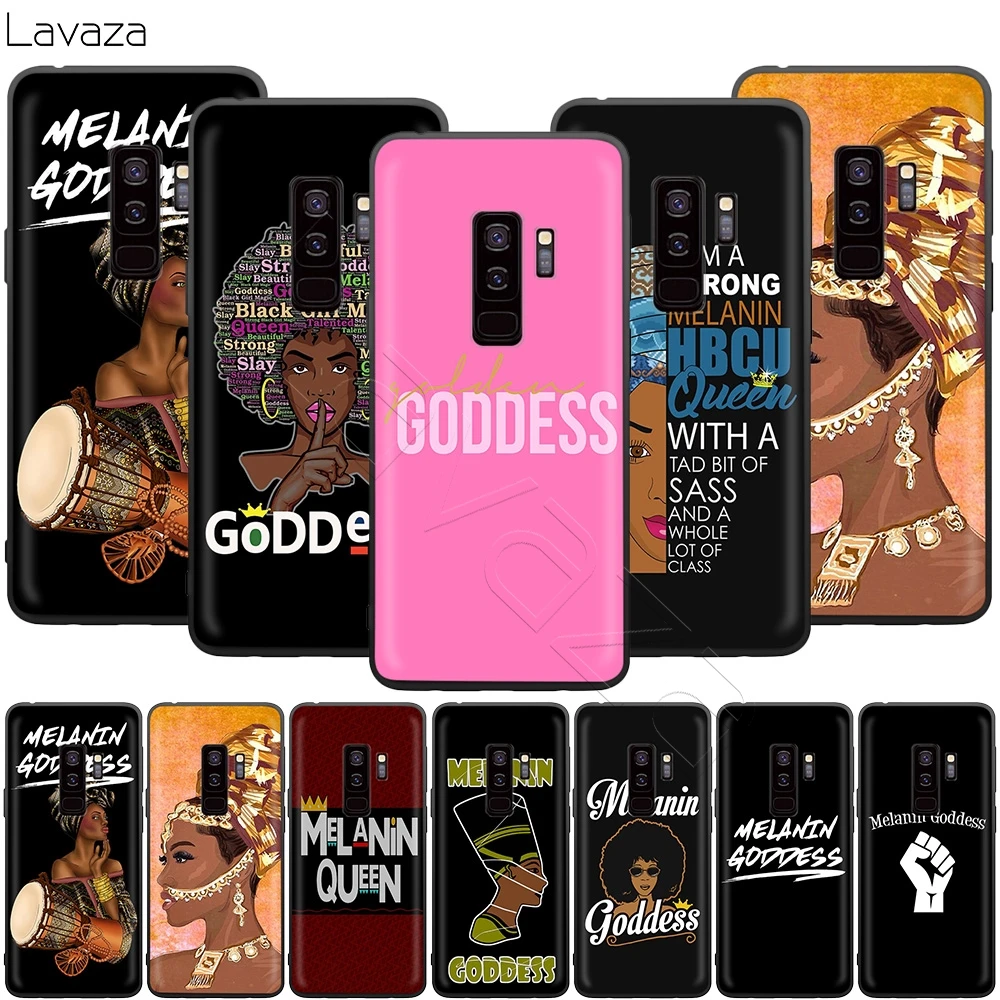 

Lavaza Melanin Goddess Feminist Woman Case for Samsung Galaxy S10 S9 S8 S7 S6 Plus Note 9 8 M30 M20 M10 Edge