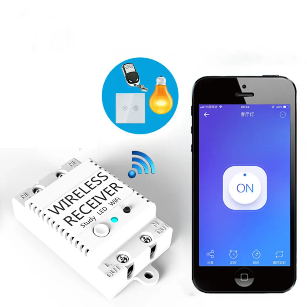 Умный дом WiFi беспроводной коммутационный модуль для IOS/Android APP control R