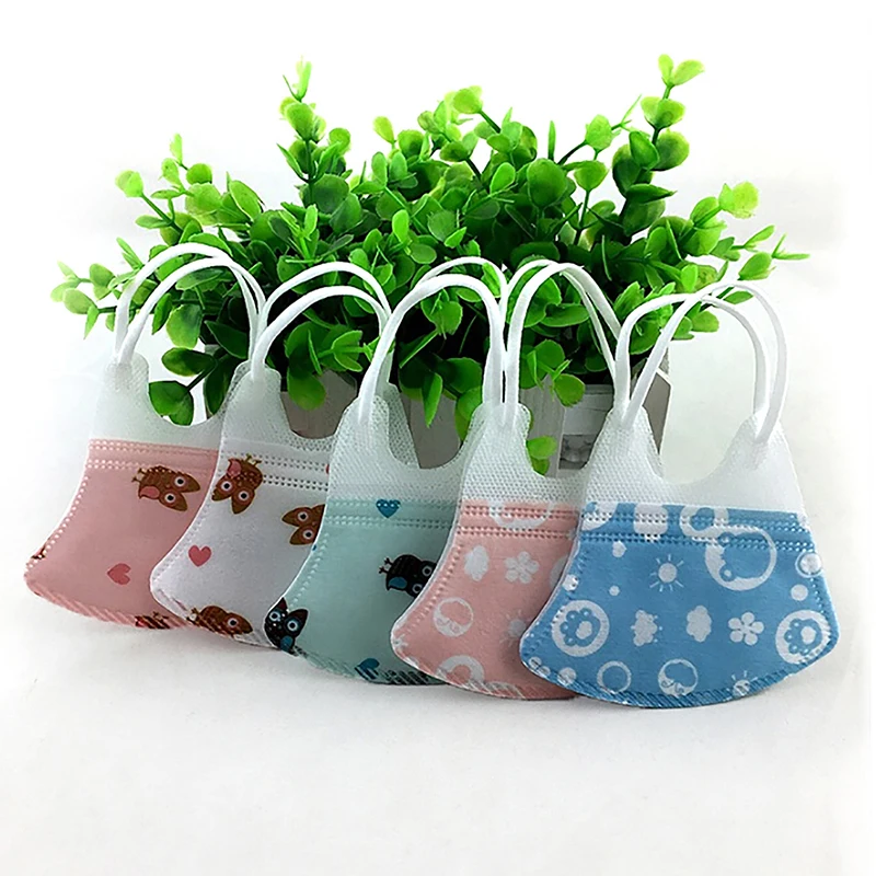 

5PCS PM2.5 Children Anti Haze Mask Breath Valve Anti-Dust Mouth Mask Activated Carbon Filter Respirator Mouth-Muffle Mask