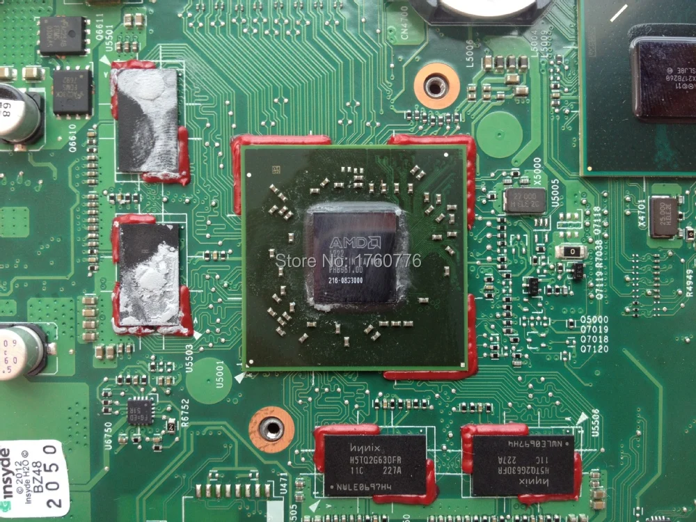 Для Toshiba L850 Материнская Плата Ноутбука H000051770 HM76 Чипсет HD 7670 М 2 ГБ 6050A2491301 MB 100%