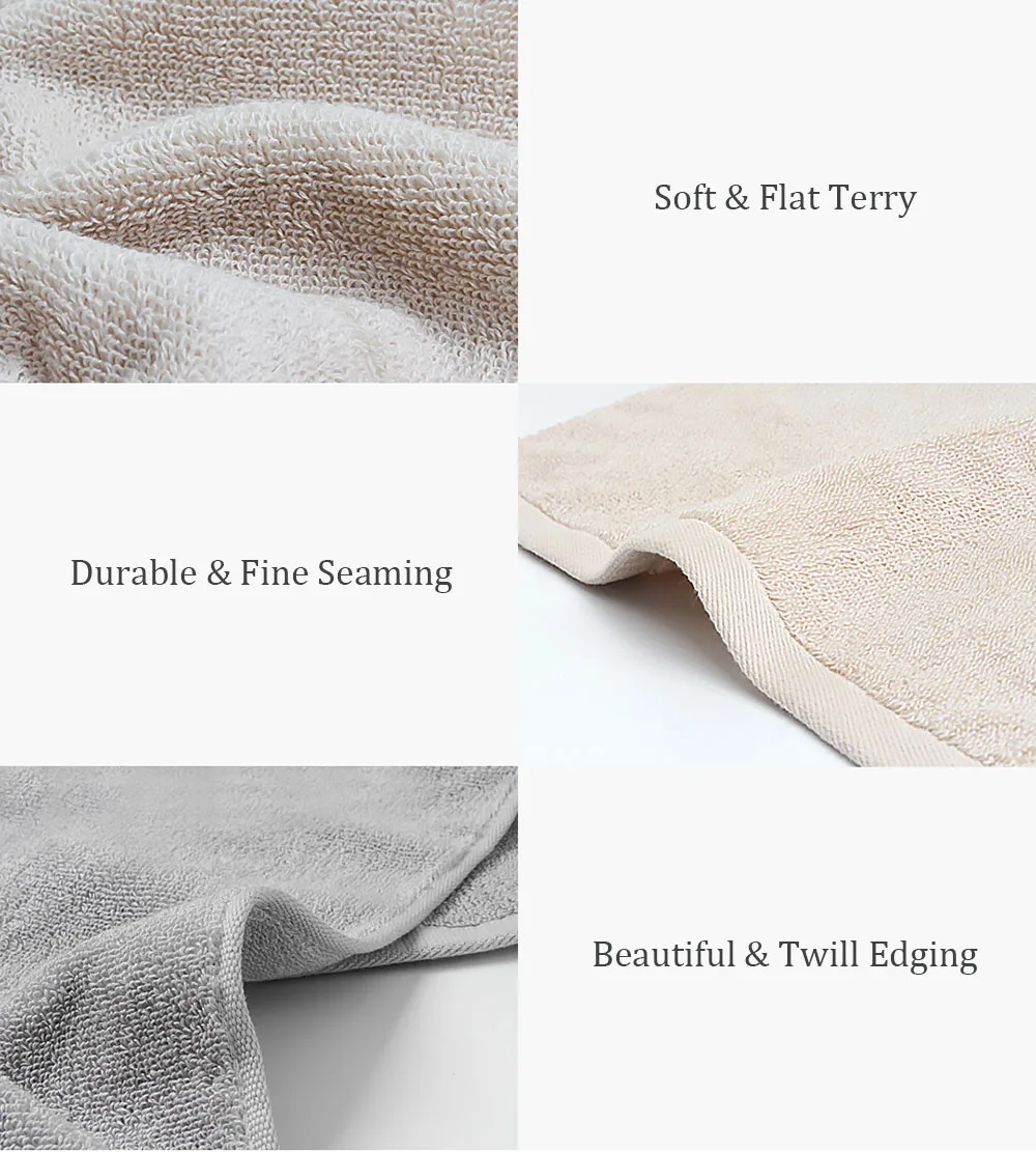 Xiaomi ZSH Face Towel Cotton 100 Soft Awati Long-staple Cotton Quick-dry 3s Water Absorption Hair Hand Towels Adult Men Women (2)