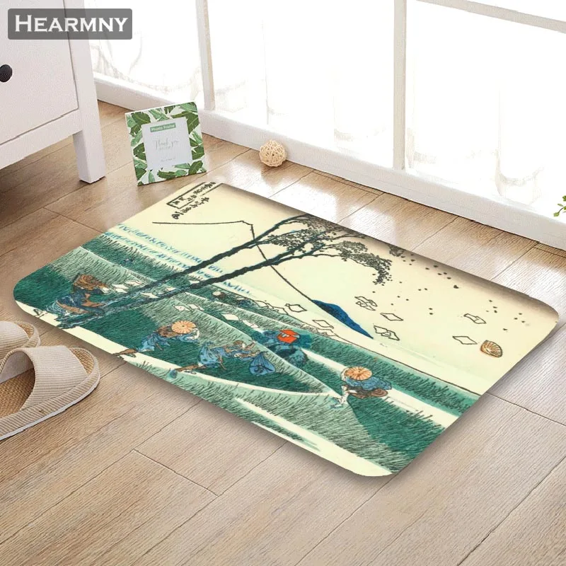 HEARMNY Новое поступление двери коврики Ukiyo E коврик для дома машина сделано Противоскользящий Коврик Гостиная/Прихожая для ванной для детей подарок - Цвет: 11