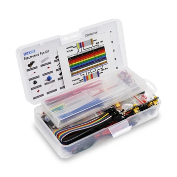 Electronics fun Kit Power Supply Module, Jumper Wire, 830 Breadboard Starter Kit for Arduino 1