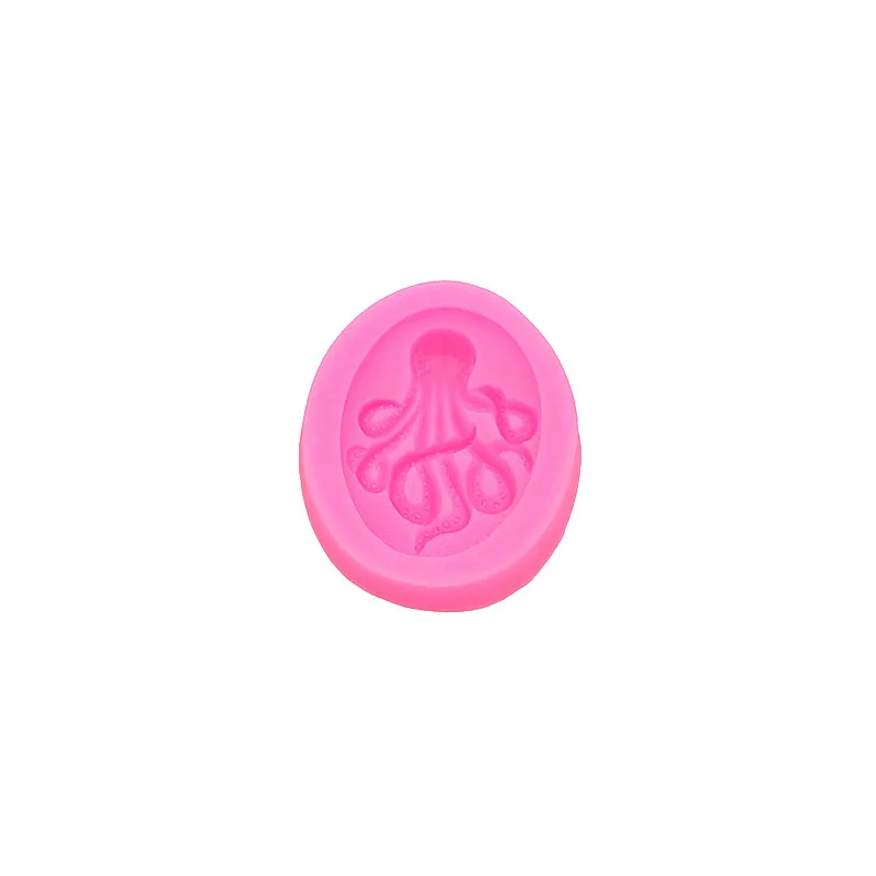Silicone Mold Gadgets Fondant Molds Octopus Mold Silicone Steampunk Polymer Clay Resin Fondant Octopus baking candy mold