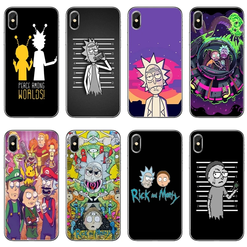 

Rick and Morty cartoon For Xiaomi Mi 8 SE Pro 6 6X A1 A2 Lite 5 5s 5x note mix 2s max 2 3 case Soft phone cover cases