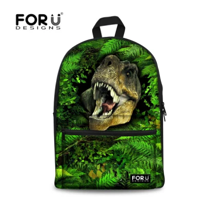 Forudesigns/3D Животные зоопарк Рюкзаки для Обувь для мальчиков Обувь для девочек Прохладный динозавров Back Pack высокого среднего детская школьная сумка для подростков Mochila - Цвет: C0441J