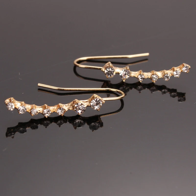 

M MISM New Arrival 1 Pair Crystal Big Dipper Stud Earrings for Women Korean Style Rhinestone Girls Earrings Fashion Jewelry