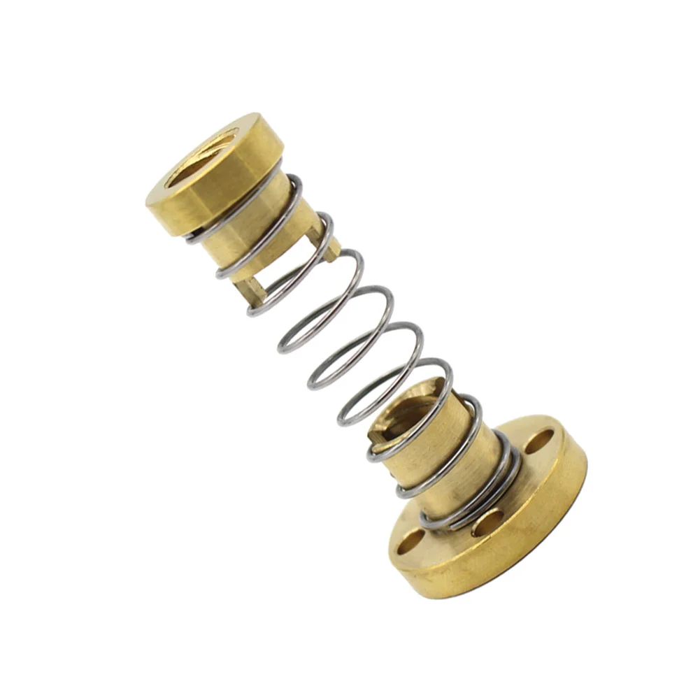

8mm Threaded Rod Lead Screw Trapezoidal CNC T8 Anti Backlash Spring Loaded Elimination Space Nut 3D Printer Accessories EM88