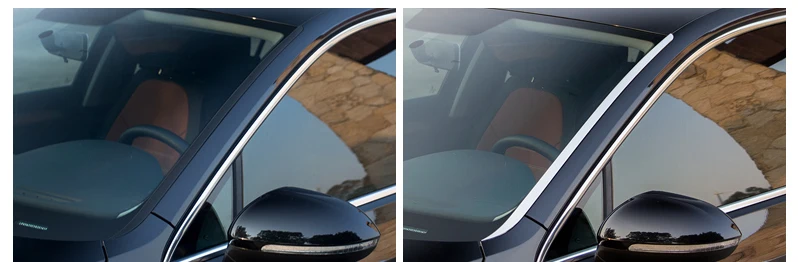 Lsrtw2017 из нержавеющей стали на лобовое стекло автомобиля, планки украшения для volkswagen passat B7 B8 2012 2013