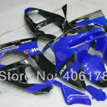 Недорогой комплект обтекателей для мотоцикла 98-99 ZX-6R для деталей Ninja ZX6R 1998-1999 синие гоночные обтекатели для мотоцикла