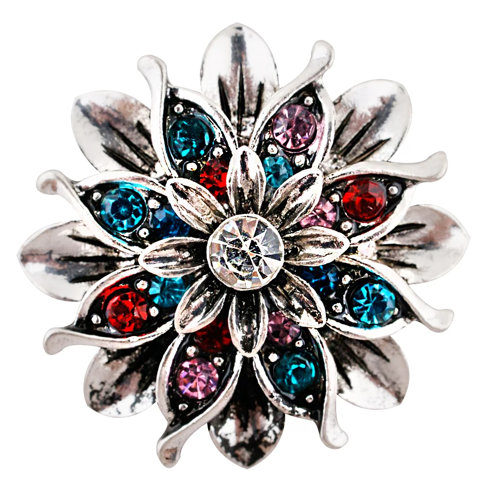 

Vintage Water Drop colorful Crystals Rhinestone Brooch Women Accessories Flower Pins Crystal Brooch Women Gifts