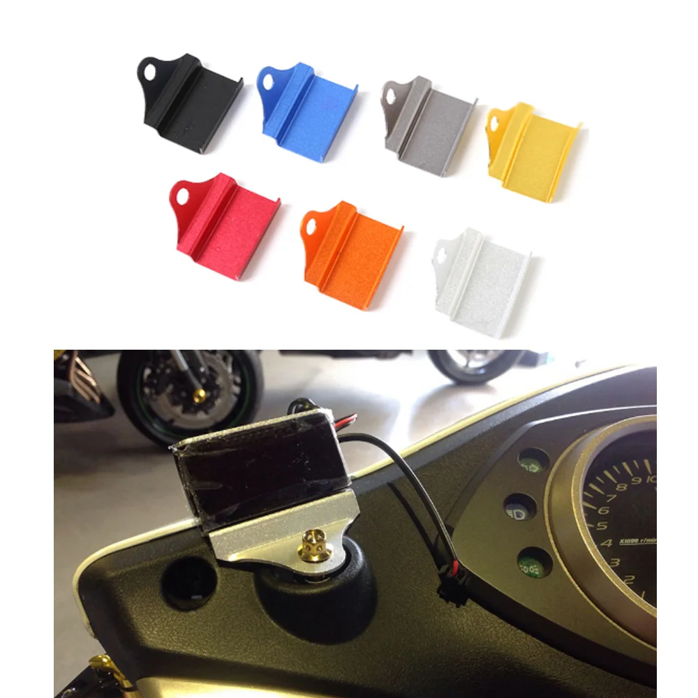 

Universal Motorcycle CNC Water temperature table Voltmeter Thermometer Tachometer Mounting bracket for Racing Scooter BWS125