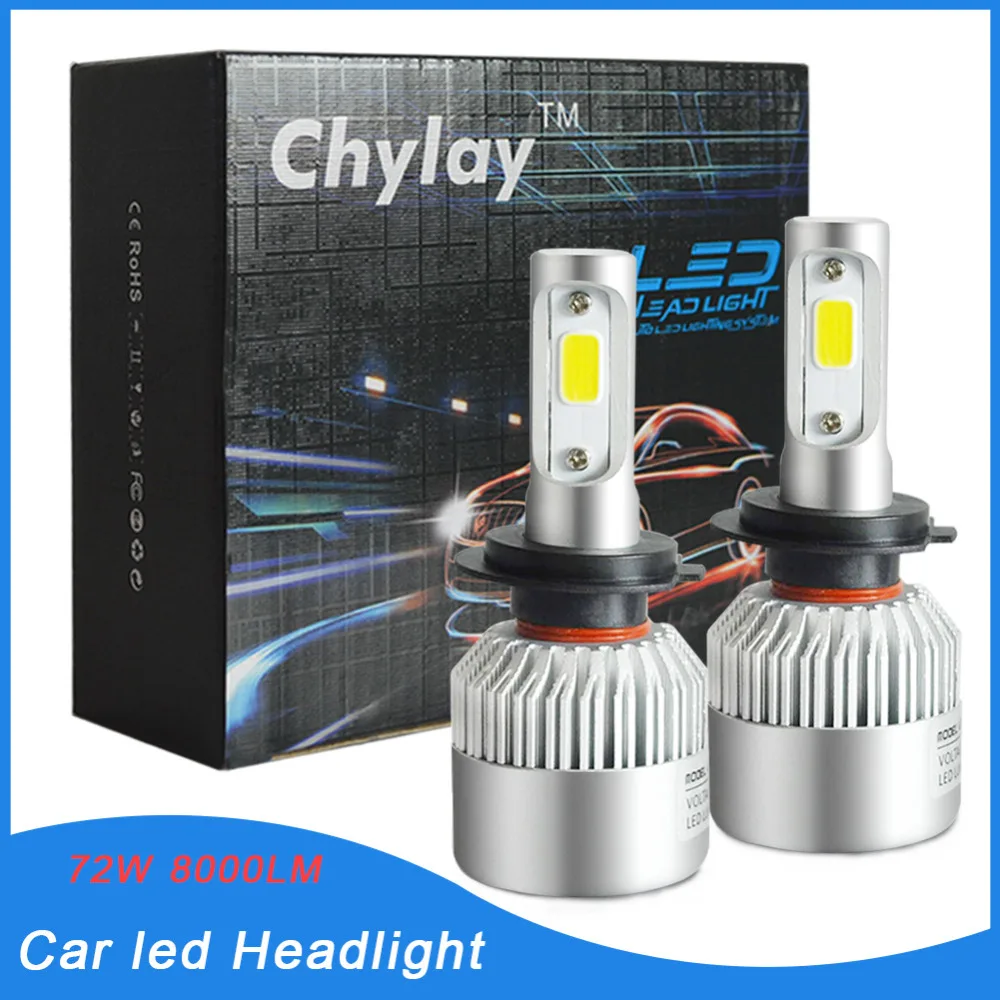 Super Bright LED Car Headlight H7 bulb 6500k Auto Front Headlamp light