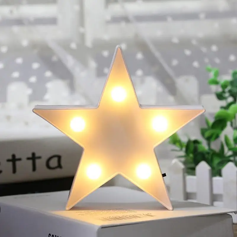 

LED Star Night Light Power By Battery For Home indoor Bedroom Bedside Decoration Lighting Desk Table Lamp Kids Festival Gifts