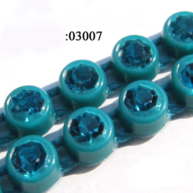 ss6 3007 Taidian ss6 2mm A Grade Rhinestone Banding Color Setting Jewelry Finding Making Accessories 10yardscard