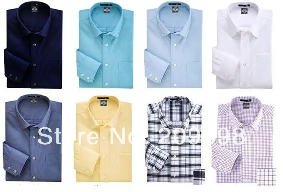 Fashion Men Cotton Dress Shirt,Multi color Shirts For Men