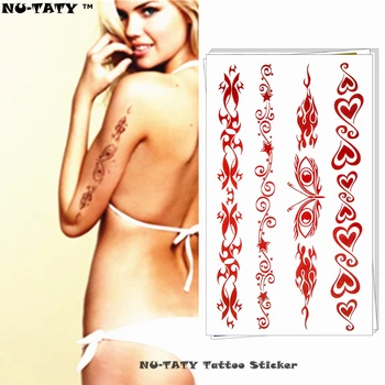 

Nu-TATY Bronze Love eye Temporary Tattoo Body Art Arm Flash Tattoo Stickers 17*10cm Waterproof Fake Henna Painless Sticker