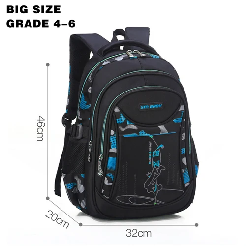 Водонепроницаемые Детские школьные ранцы для мальчиков и девочек Детские рюкзаки детские школьные сумки рюкзак для начальной школы Mochila Infantil - Цвет: Синий