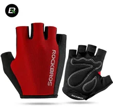 ROCKBROS Men Women Cycling Gloves Bicycle Sport Breathable Gloves Professional Racing Bike Equipment Half Finger Sponge