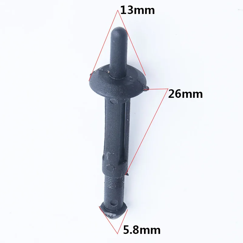 

xiaobaishu 50pcs Auto Fastener Car Nylon Core Pulling Rivet Wheel Eyebrow Positioner for Ford Chrysler Benz Car Fastener Clip