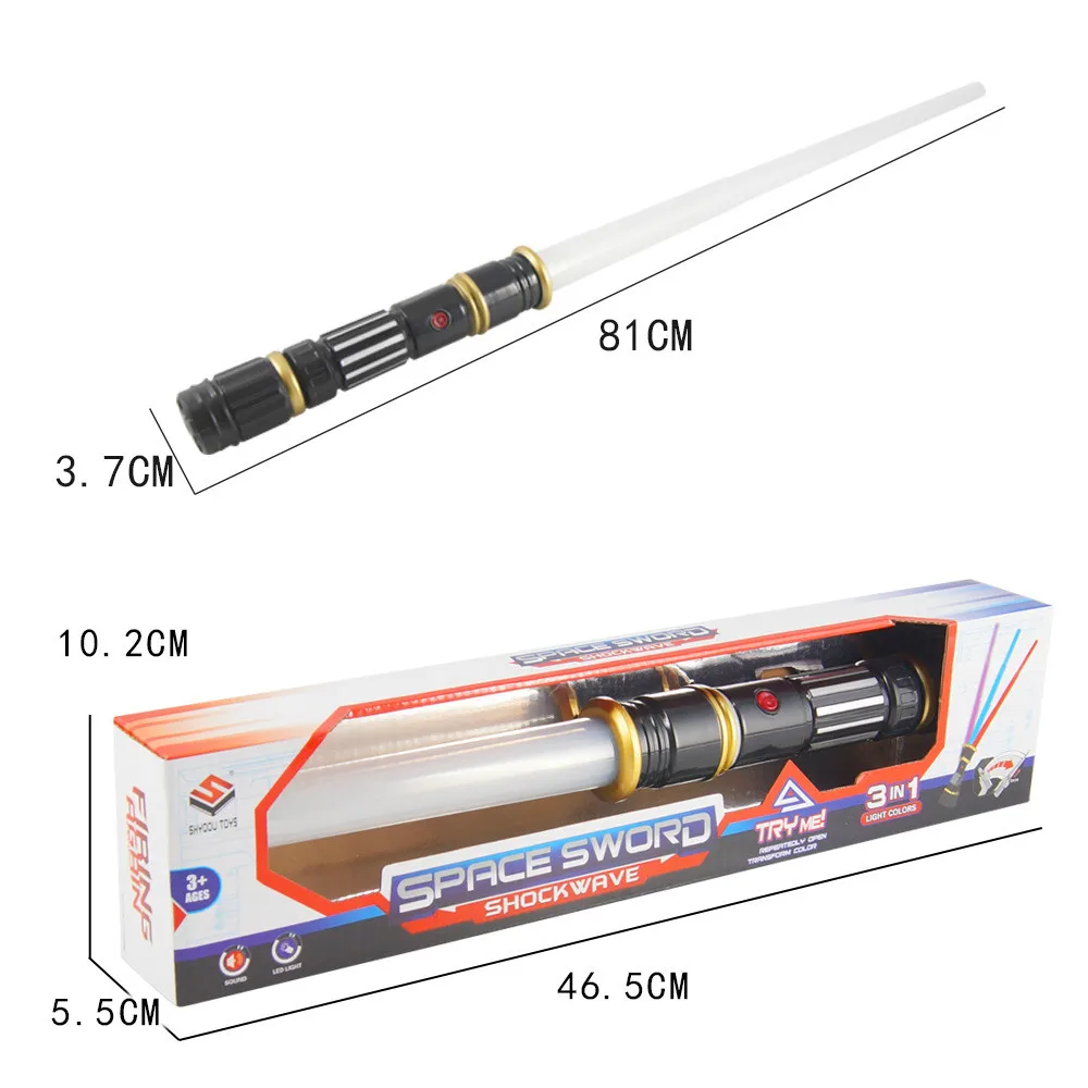 Складной лазерный меч со звуком и светильник, Классический светильник, Сабельная игрушка для детей, джедай, масштабируемое оружие, подарок