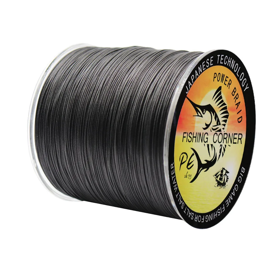 Online Línea de pesca trenzada de 12 hebras 300M PE alambre 35LB 180LB multifilamento línea de pesca 8 colores para elegir