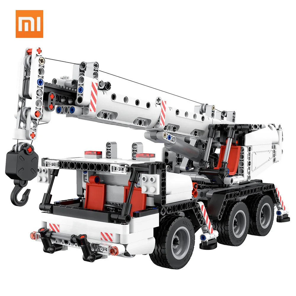 

Xiaomi Mitu Building Blocks Miniature City Engineering Crane Robot Educational DIY Toys Car Truck 360 Rotating Control Steering