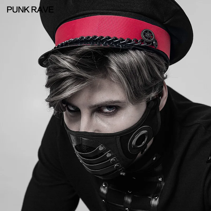 

Punk Rave Brand New Gothic Steampunk Cosplay Men Stylish Fahison Mask WS270