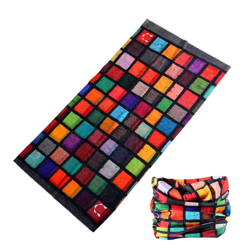 

Plaid Design Buffe Cycling Bandana Outdoor Sport Hiking Fishing Running Face Shield Mask Women Men Braga Cuello Headbands Baff