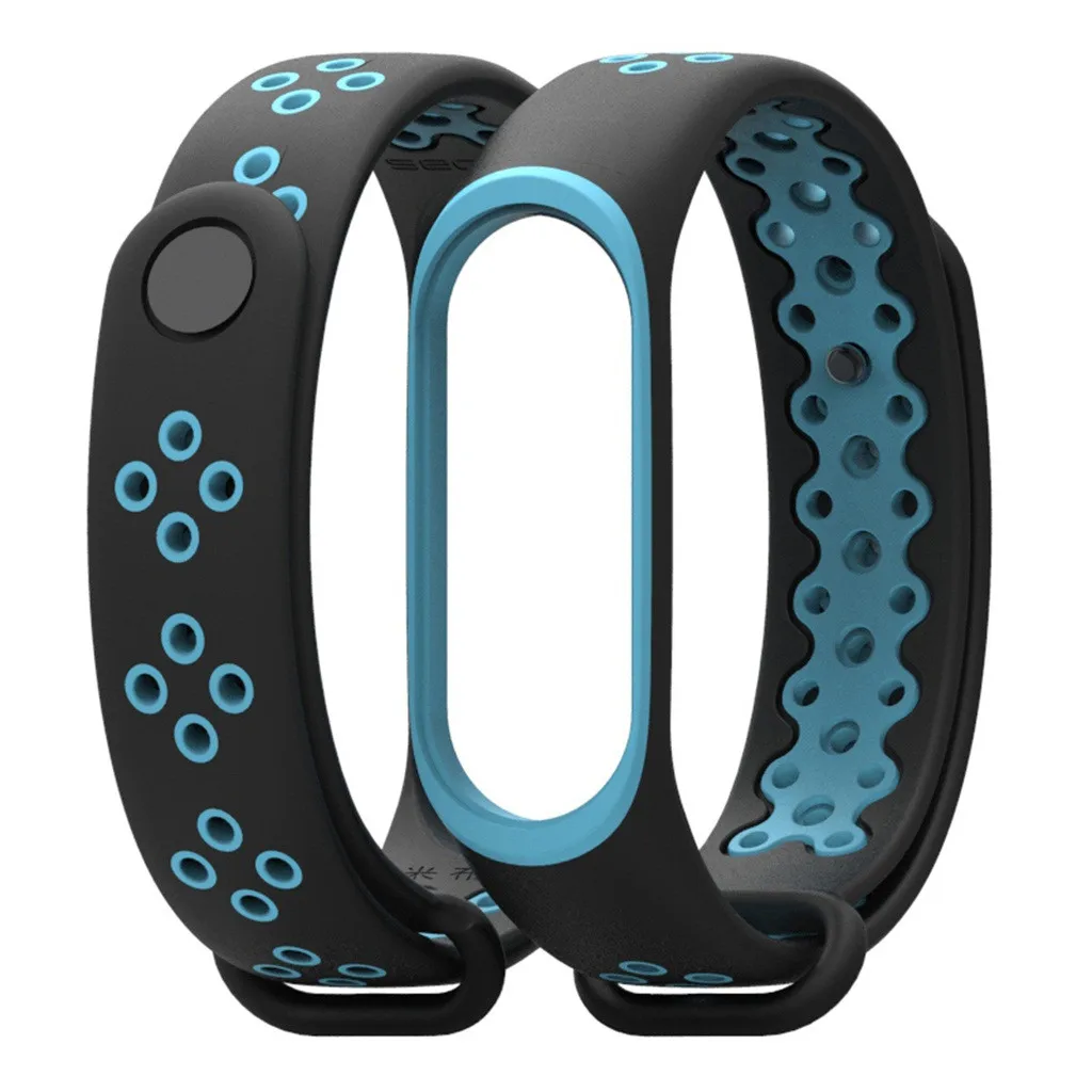 Для Xiaomi Mi Band 4 Прочный сменный ТПУ анти-офф Браслет спортивный Браслет Смарт-часы аксессуары защита - Цвет: Blue