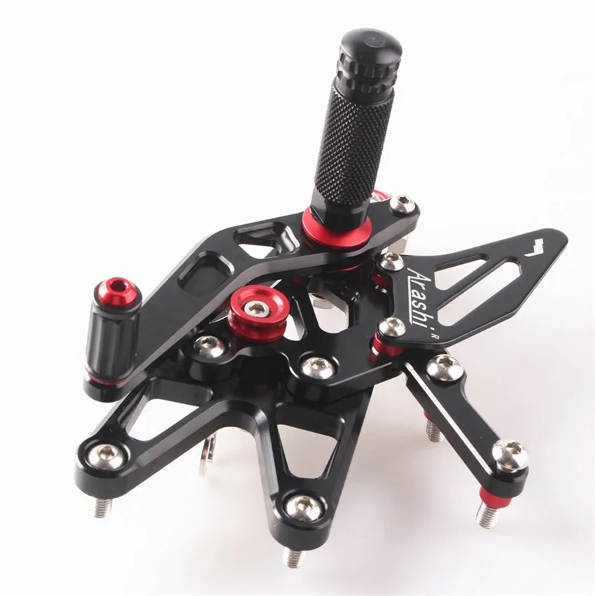 Мотоцикл Регулируемый Rearset подножки CNC алюминий для Triumph Daytona 675 2013 Черный