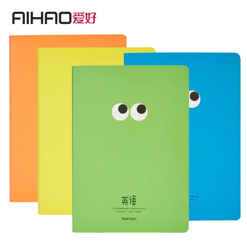 

AIHAO 4 pcs English Composition book Notebooks B5 16K Stitching Binding Soft Copybook Stationary School & Office supplies EC04