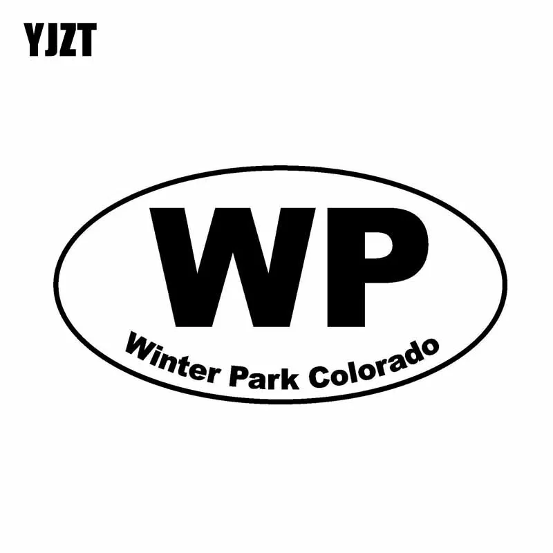 YJZT 13 8 см * 7 3 WP WINTER PARK COLORADO овальная забавная наклейка для автомобилей виниловые