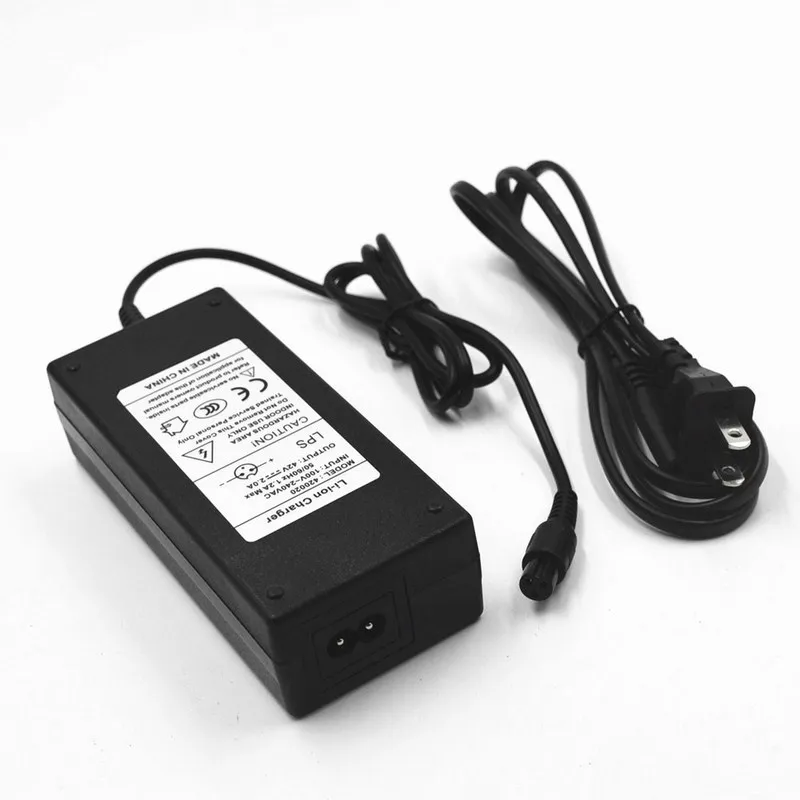 Universal Battery Charger 42V 2A 84W Li ion Power Adapter For Smart