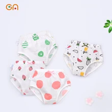 Детское нижнее белье из хлопка; трусики для маленьких девочек; шорты с рюшами и бантиком; трусы для детей; Одежда для новорожденных; подарок; CN