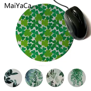 

MaiYaCa 2018 New Shamrock Pattern Modern Mouse Pads Customized Your Own Style Round Mouse pads