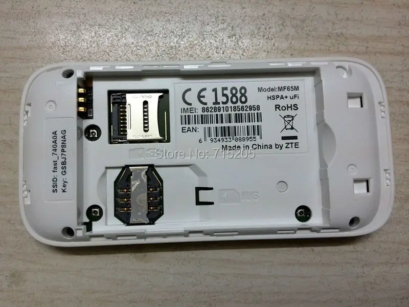 Разблокированный Беспроводной Wi Fi роутер ZTE MF65 + 21 6 Мбит/с PK MF60 MF61 MF62|pk| |