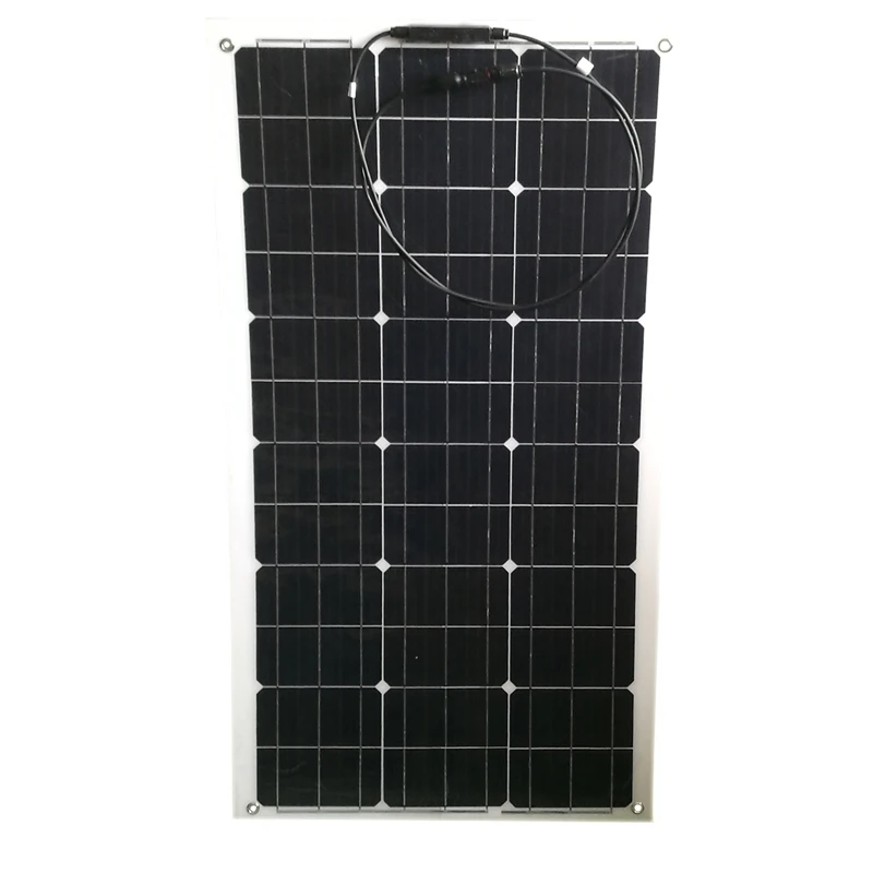 Гибкая солнечная панель 12 в 80 Вт солнечное зарядное устройство Солнечное зарядное устройство для телефона морская яхта Лодка Караван автомобиль кемпинг водонепроницаемый - Цвет: Flexible Panel 80w