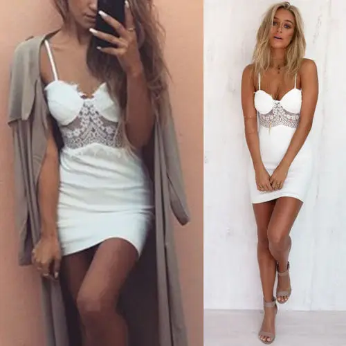  font b Sexy b font font b Women s b font Summer Lace Bandage Bodycon