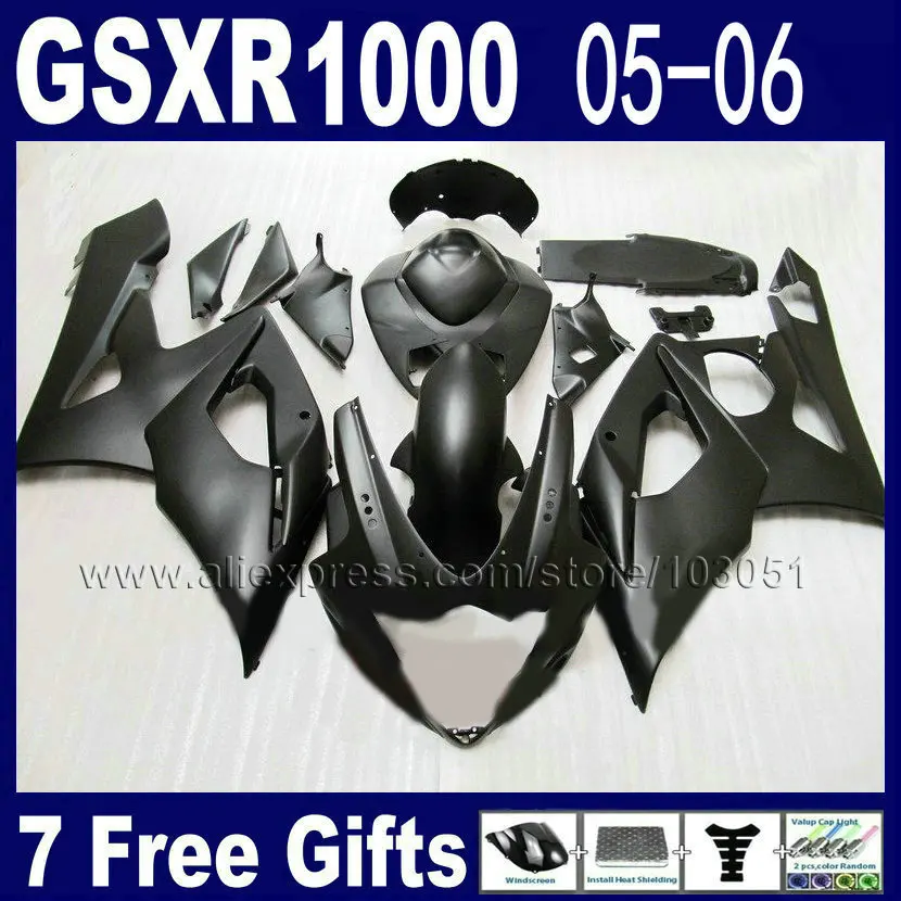 Custom Injection molded fairings set for suzuki GSXR1000 2005 gsxr 1000 K5 2006 GSXR 1000 05 06 flat matte black motorcycle fair 06-gsxr-1000-fairings : image Custom Injection molded fairings set for suzuki GSXR1000 2005 gsxr 1000 K5 2006 GSXR 1000 05 06 flat matte black motorcycle fair 06-gsxr-1000-fairings