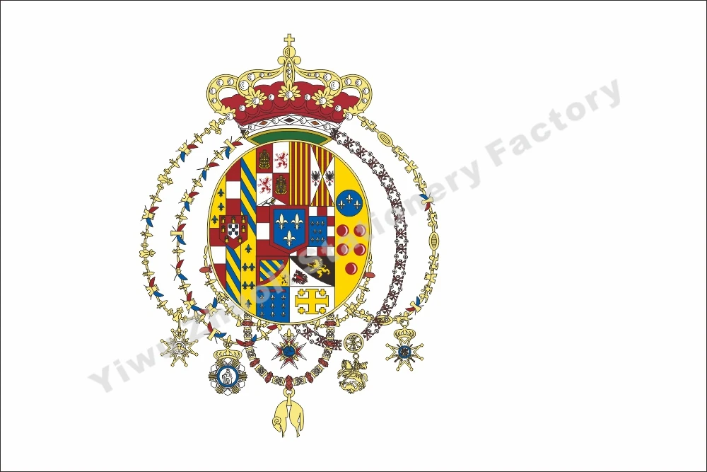 

Italy Kingdom Two Sicilies 1816 Flag 150X90cm (3x5FT) 120g 100D Polyester Double Stitched High Quality Banner Free Shipping