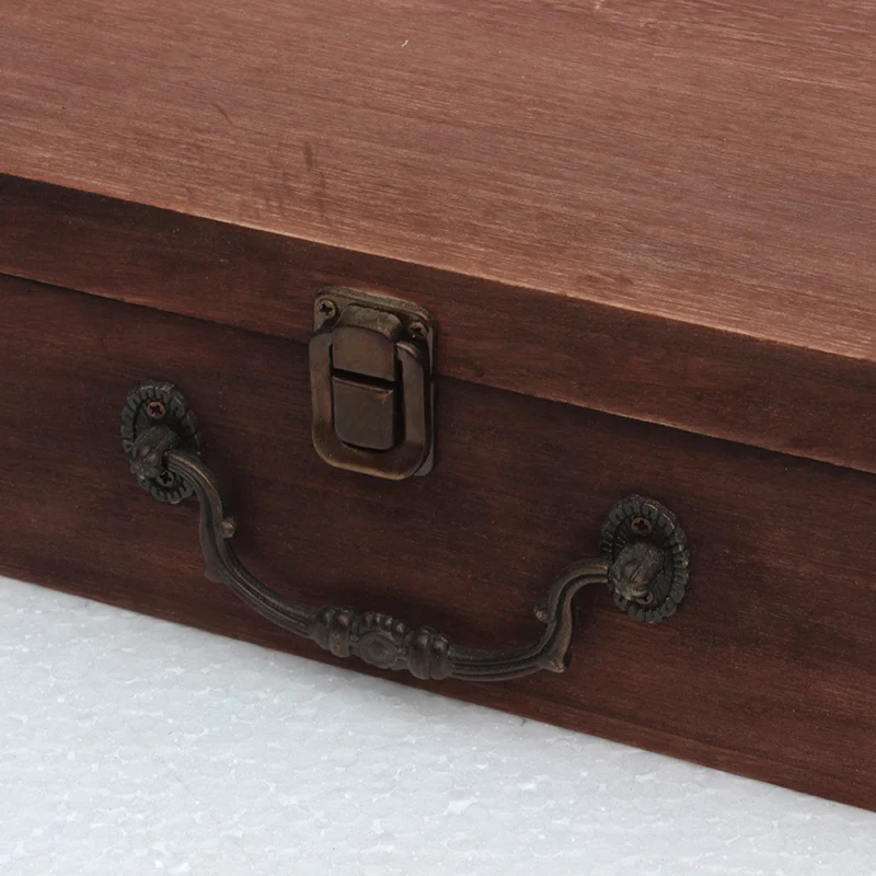 Wooden Deep Color Desktop Boxes, Large Store Wood Jewelry Storage 3