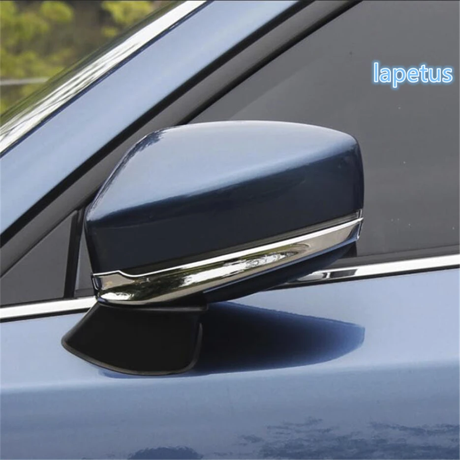 

Lapetus Rearview Mirror Lower Deflector Strip Decoration Frame Cover Trim 2 Piece Fit For Mazda CX-9 CX9 2017 2018 2019 / Bright