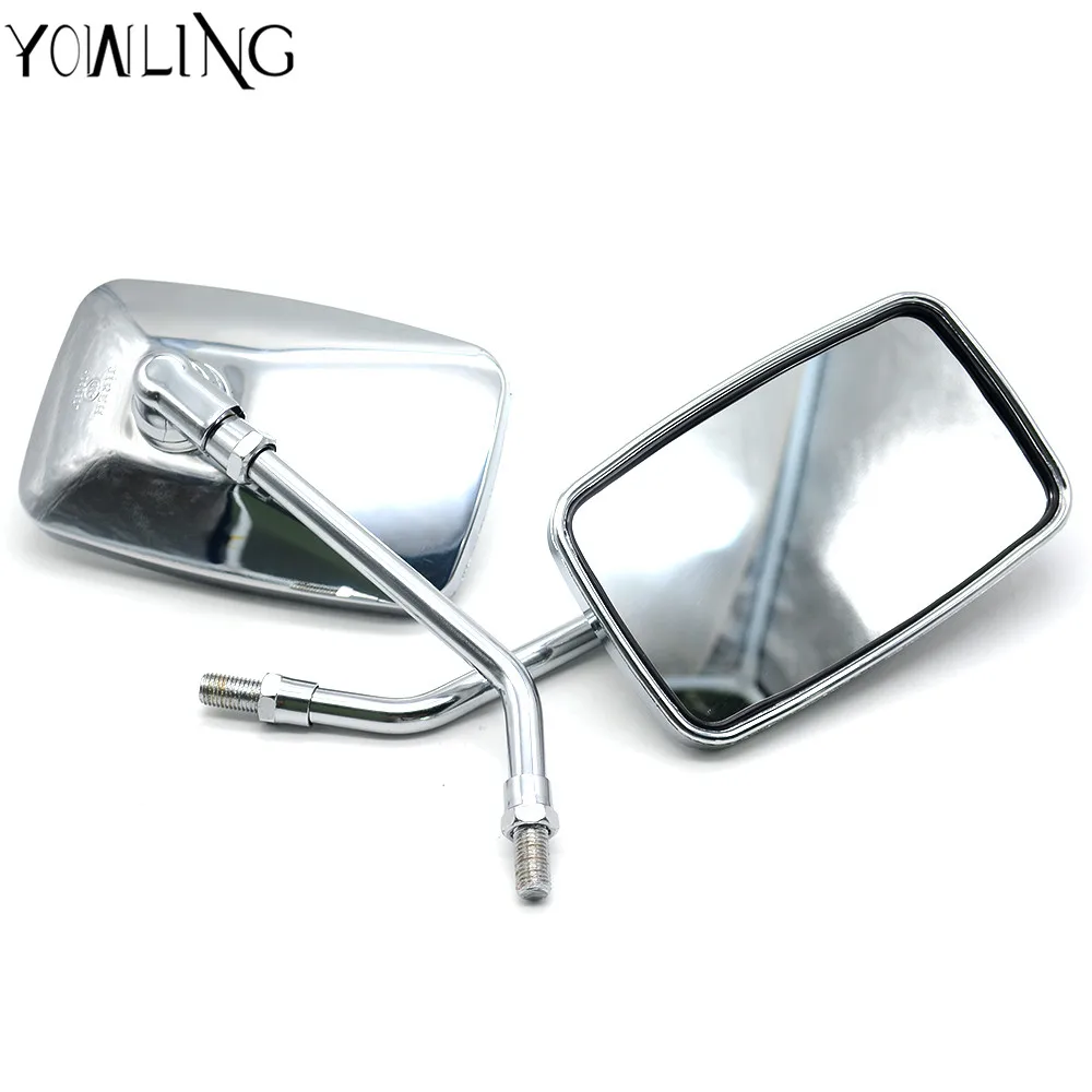 

YOWLING Motorcycle Mirror Universal Motorbike Replacement Parts Rear View Mirrors 10mm 8mm On Sales Big Size Rearview Mirrors