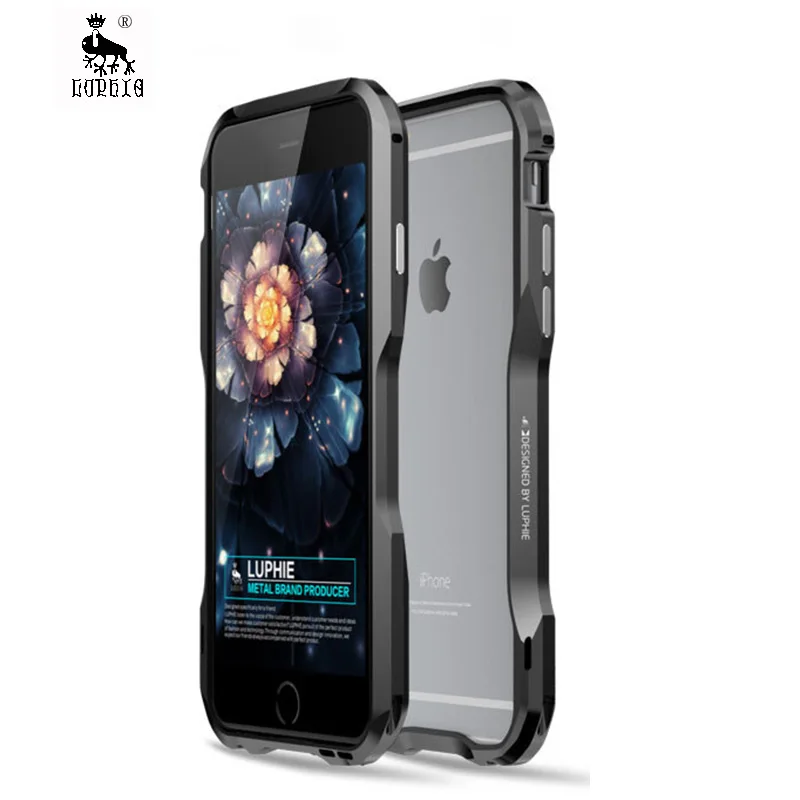 Металлический бампер для iPhone 6 s Plus чехол роскошная алюминиевая рамка брендовые