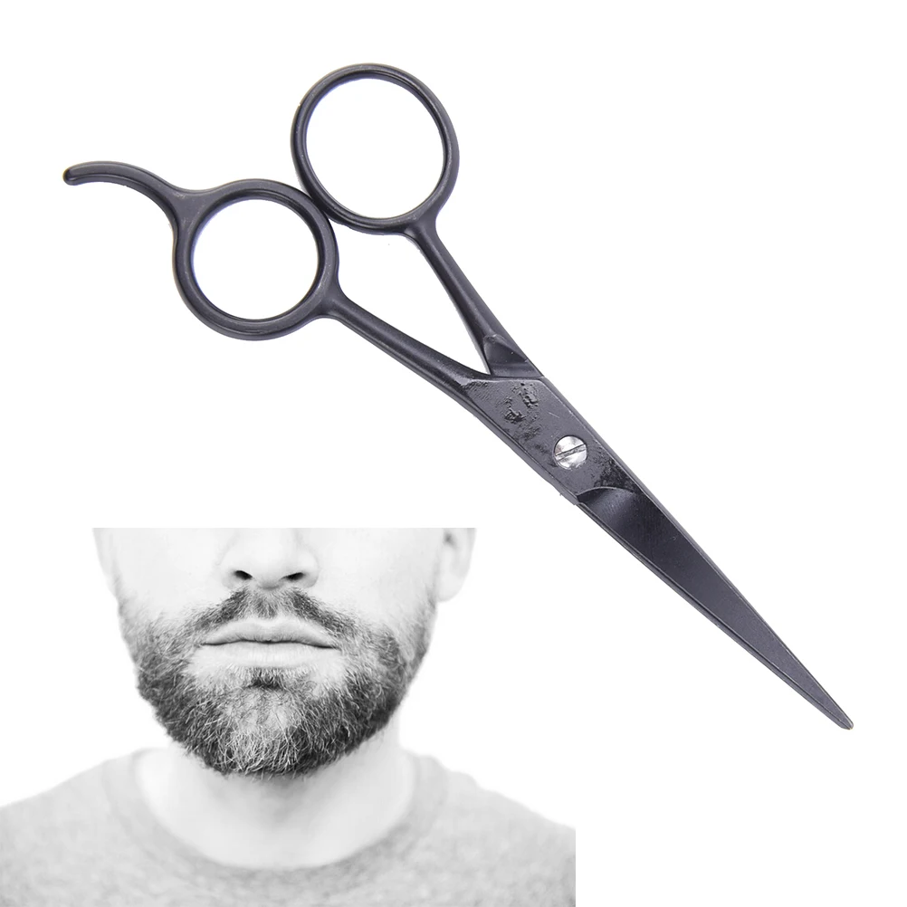 Home Use Stainless Steel Beard Scissor for Barber Black Mini Size